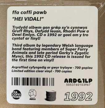 LP Ffa Coffi Pawb: Hei Vidal! CLR | LTD 577342