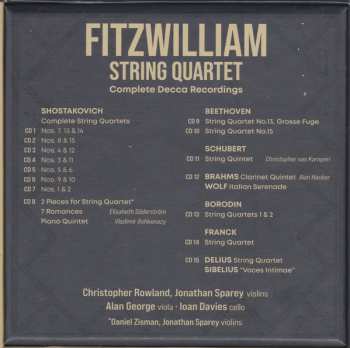 15CD/Box Set Fitzwilliam String Quartet: Complete Decca Recordings LTD 566331