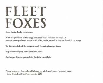 2LP Fleet Foxes: Fleet Foxes 144313