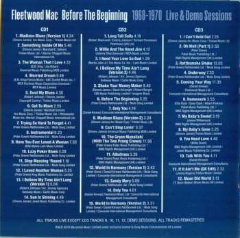 3CD Fleetwood Mac: Before The Beginning (1968-1970 Live & Demo Sessions) 519105