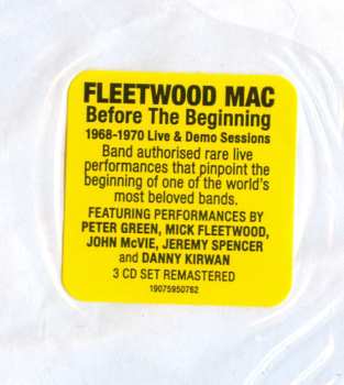 3CD Fleetwood Mac: Before The Beginning (1968-1970 Live & Demo Sessions) 519105