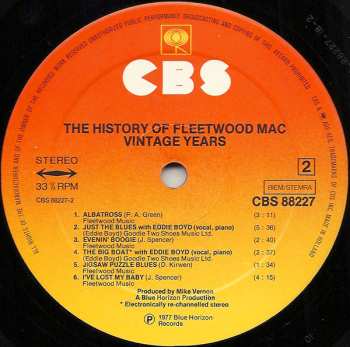 2LP Fleetwood Mac: The History Of Fleetwood Mac - Vintage Years 649773