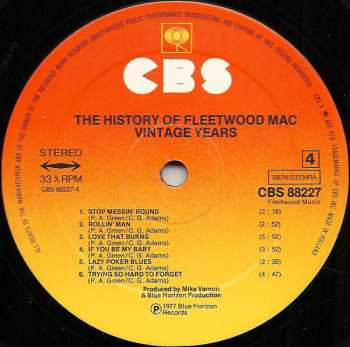 2LP Fleetwood Mac: The History Of Fleetwood Mac - Vintage Years 649773