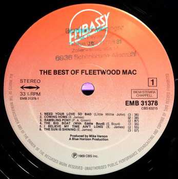 LP Fleetwood Mac: The Very Best Of Fleetwood Mac 661561