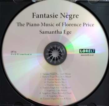 CD Florence B. Price: Fantasie Nègre: The Piano Music Of Florence Price 593060