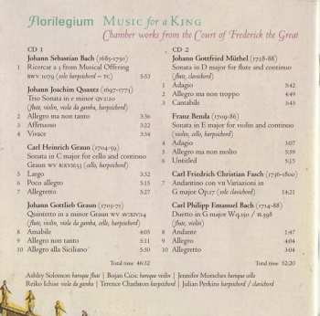 2CD Ensemble Florilegium: Music For A King (Chamber Work From The Court Of Frederick The Great) 436621