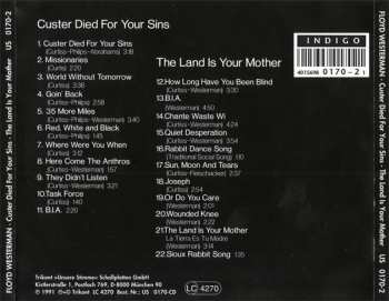 CD Floyd Westerman: Custer Died For Your Sins / The Land Is Your Mother 549575