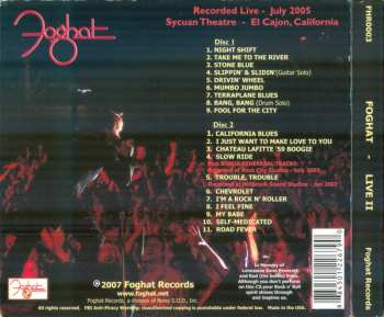 2CD Foghat: Live II 601784