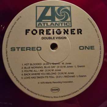 LP Foreigner: Double Vision CLR 646768