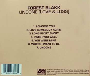 CD Forest Blakk: Undone (Love & Loss) 641544