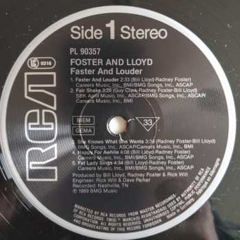 LP Foster And Lloyd: Faster & Llouder 597480