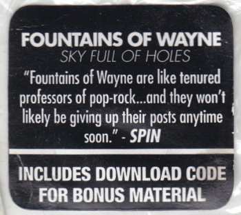 CD Fountains Of Wayne: Sky Full Of Holes 657836