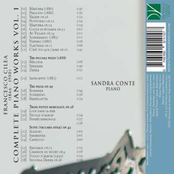 CD Francesco Cilea: Complete Piano Works Vol. 1 608953