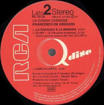 LP Francesco De Gregori: La Donna Cannone 565785