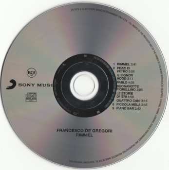 CD Francesco De Gregori: Rimmel 589608