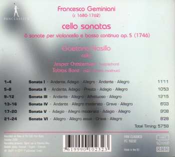 CD Francesco Geminiani: Cello Sonatas  324105