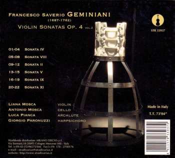 CD Francesco Geminiani: Sonatas Op.4, Vol. 2 353958