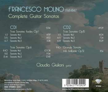 2CD Francesco Molino: Complete Guitar Sonatas 635221