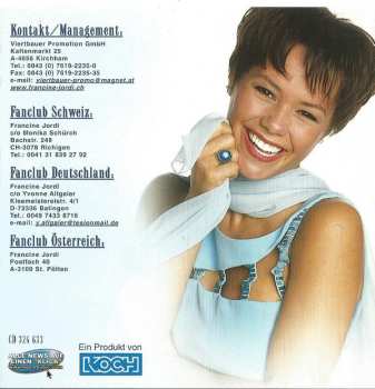 CD Francine Jordi: Verliebt In Das Leben 481244