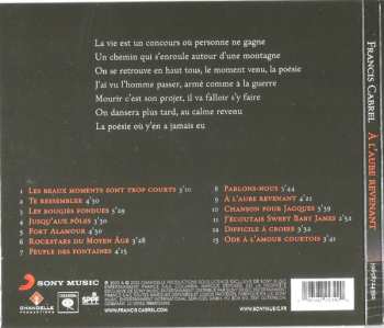 CD Francis Cabrel: À L'aube Revenant DIGI 516490