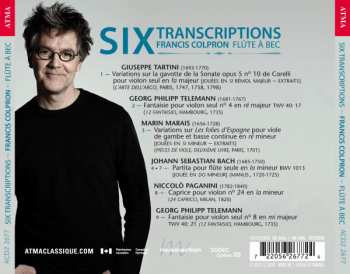 CD Francis Colpron: Six Transcriptions 659216