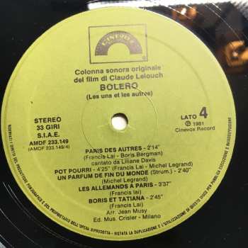 2LP Michel Legrand: Bolero (Colonna Sonora Originale) 656532