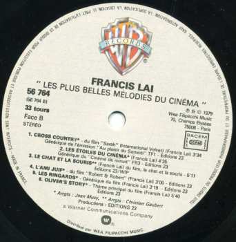 LP Francis Lai: Les Plus Belles Mélodies Du Cinéma 623872