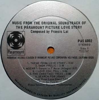 LP Francis Lai: Music From The Original Soundtrack Of The Paramount Picture Love Story 623888