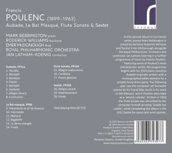 CD Francis Poulenc: Aubade, Le Bal Masqué, Flute Sonata, Sextet 558618