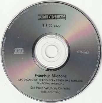 CD Francisco Mignone: Maracatu De Chico Rei · Festa Das Igrejas · Sinfonia Tropical 545636