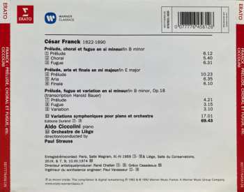 CD César Franck: Prélude, Chorale Et Fugue / Prélude, Aria Et Finale / Prélude, Fugue Et Variation / Variations Symphoniques 644134