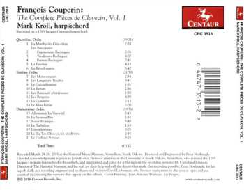 CD François Couperin: The Complete Pièces de Clavecin, Vol. 1 564635