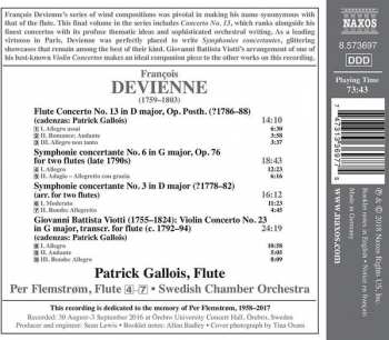 CD François Devienne: Flute Concerto No. 13 187559