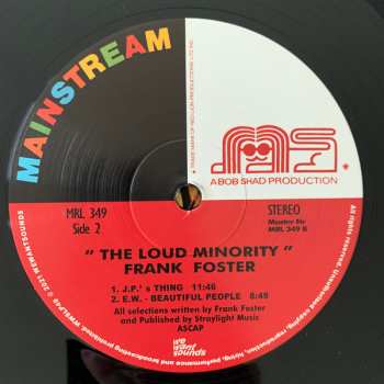 LP Frank Foster: The Loud Minority DLX | LTD 548515