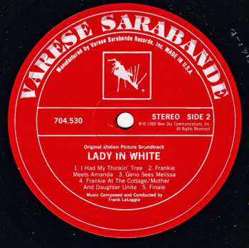 LP Frank LaLoggia: Lady In White (Original Motion Picture Soundtrack) 601348