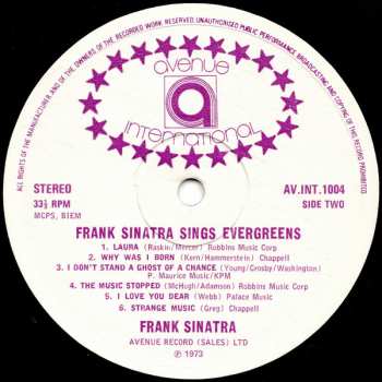 LP Frank Sinatra: Sings Evergreens Vol.4 568345