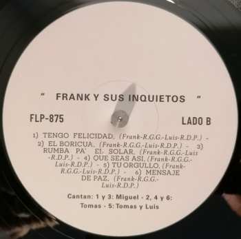 LP Frank Y Sus Inquietos: Frank Y Sus Inquietos 281924