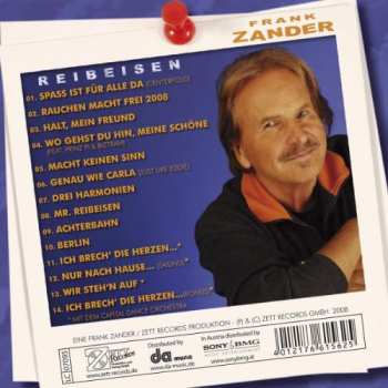 CD Frank Zander: Reibeisen 605976