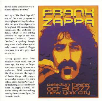 CD Frank Zappa: Halloween In The Big Apple (Live FM Broadcast From The Palladium NYC 31/10/1977) 424818