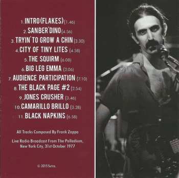 CD Frank Zappa: Halloween In The Big Apple (Live FM Broadcast From The Palladium NYC 31/10/1977) 424818