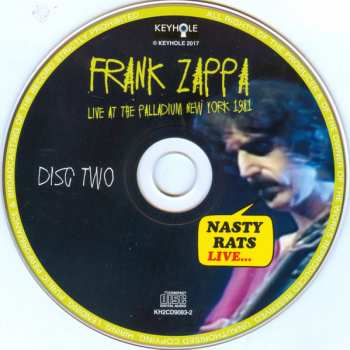 2CD Frank Zappa: Nasty Rats Live... Live At The Palladium New York 1981 440062