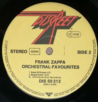 LP Frank Zappa: Orchestral Favorites 669201