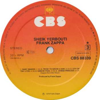 2LP Frank Zappa: Sheik Yerbouti 596437