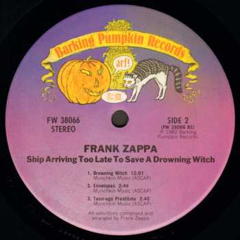 LP Frank Zappa: Ship Arriving Too Late To Save A Drowning Witch 656555