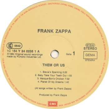 2LP Frank Zappa: Them Or Us 660821