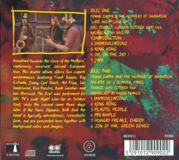 2CD Frank Zappa: Live In London & Paris 1968 547160