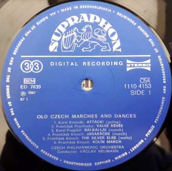 LP Václav Neumann: Old Czech Marches And Dances 566706