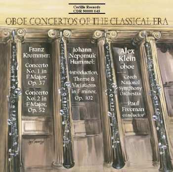 CD Johann Nepomuk Hummel: Oboe Concertos Of The Classical Era 187327