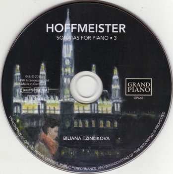 CD Franz Anton Hoffmeister: Sonatas For Piano • 3 286810