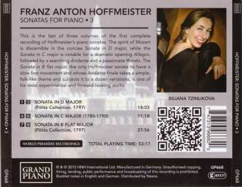 CD Franz Anton Hoffmeister: Sonatas For Piano • 3 286810